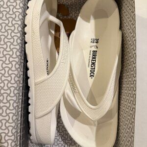 BIRKENSTOCK NIB HONOLULU EVA FLIP FLOPS SANDAL WHITE , size 39 ,8